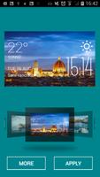 Florence weather widget/clock تصوير الشاشة 1