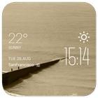Ghisa weather widget/clock icon