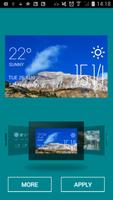 Minya weather widget/clock imagem de tela 1