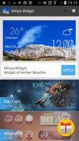 برنامه‌نما Minya weather widget/clock عکس از صفحه