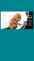 Piano weather widget/clock постер
