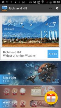 Richmond Hill weather widget screenshot 2