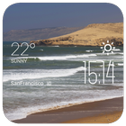 Tangier weather widget/clock أيقونة