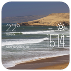 Tangier weather widget/clock آئیکن