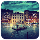 Venice weather widget/clock أيقونة