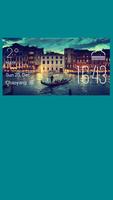 Venice weather widget/clock Plakat