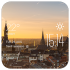 Aachen weather widget/clock icon