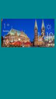 Bremen weather widget/clock Affiche