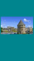 Brest weather widget/clock poster