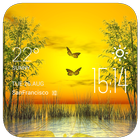 Butterfly weather widget/clock-icoon