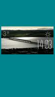 Dundee weather widget/clock poster