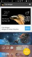Fish weather widget/clock 스크린샷 2