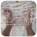 Foot weather widget/clock APK