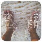 ikon Foot weather widget/clock