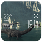 Giant nothosaur weather widget أيقونة