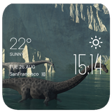 Giant nothosaur weather widget icon
