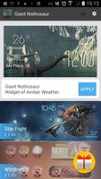 Giant nothosaur weather widget captura de pantalla 2