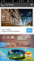 برنامه‌نما Lodz weather widget/clock عکس از صفحه