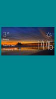 Newport weather widget/clock Affiche