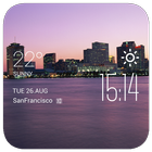 Orleans weather widget/clock ikona