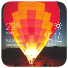 ikon Air Balloon weather widget