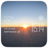 Sunrise weather widget/clock icône