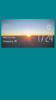 Poster Sunrise weather widget/clock