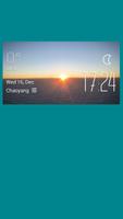 Sunrise weather widget/clock poster