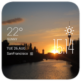 Sunset weather widget/clock 图标