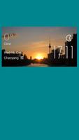 Sunset weather widget/clock ポスター