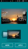 برنامه‌نما Sunset weather widget/clock عکس از صفحه