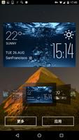 water weather widget/clock imagem de tela 1