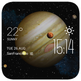 Jupiter weather widget/clock アイコン