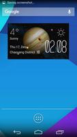 Jupiter weather widget/clock poster