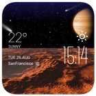 Mars1 weather widget/clock ícone