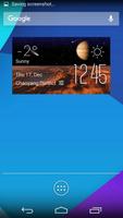 Mars1 weather widget/clock poster