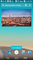 Morocco Weather Widget/Clock screenshot 1