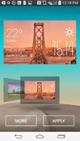 Auckland Weather Widget/Clock poster