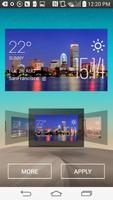 Boston Weather Widget/Clock poster