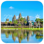 Cambodia Weather Widget/Clock