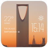 Riyadh Weather Widget/Clock