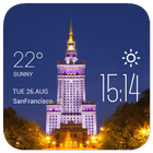 Warsaw Weather Widget/Clock ícone