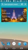 Warsaw Weather Widget/Clock Affiche