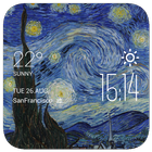 Starry Night Weather Widget ikona