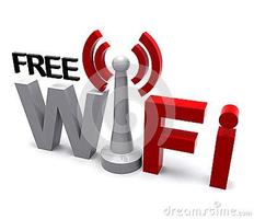Free WiFi Access Plakat