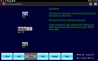 Limit Holdem Solutions Free screenshot 2