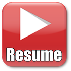 Resume for YouTube icône