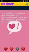 SMS et message d'amour imagem de tela 2