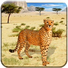 ikon liar Cheetah menyerang keluarga klan berburu