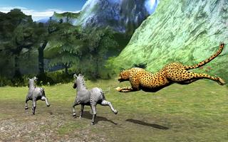 Cheetah simulator 3D-poster